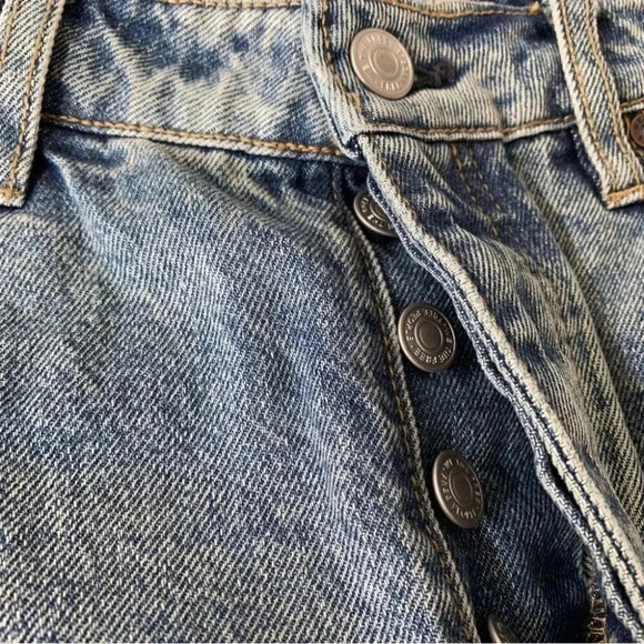 NWT Free People Belladonna Straight Leg Jeans High Rise Denim Patchwork 28 - Picture 11 of 16